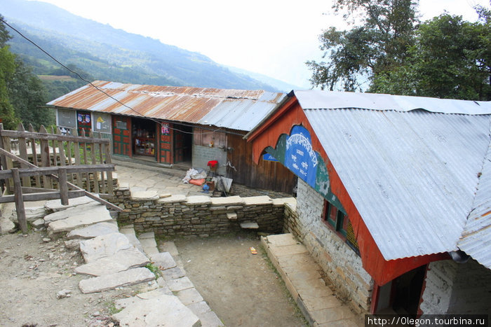 Деревня Горепани на горе Зона Гандаки, Непал