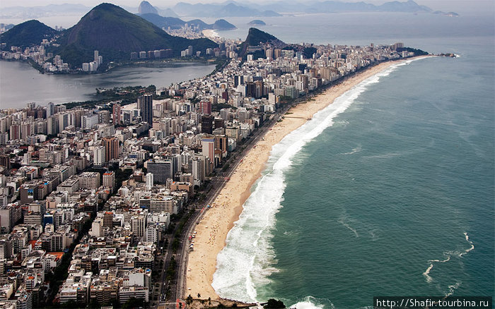 Вид с вертолёта Рио-де-Жанейро, Бразилия