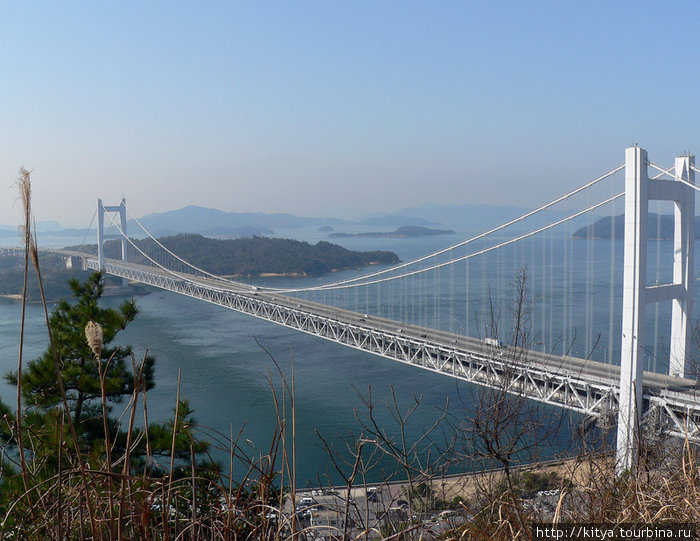 Большой мост Сэто, виды со стороны Хонсю Курасики, Япония