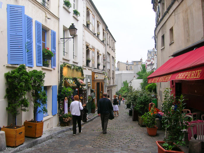 Улочки Монмартра Париж, Франция