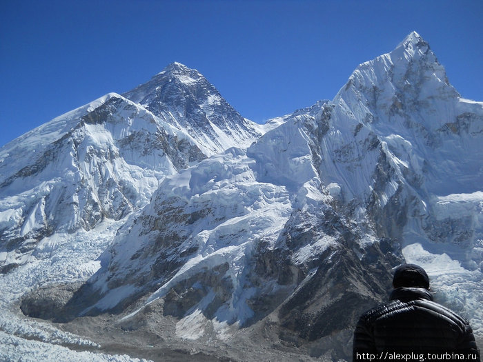 Nuptse — Everest — Lhotse Горак-Шеп, Непал
