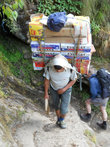 Братва послала за пивом... Доставка пива Эверест в Намче Базар. Общий вес груза портера около 60 кг.
