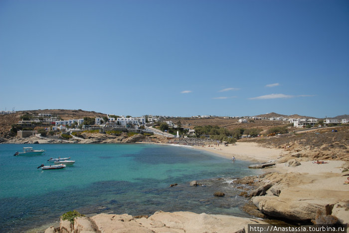 Мыс Димасто, очарование двойного пляжа Калафати Остров Миконос, Греция