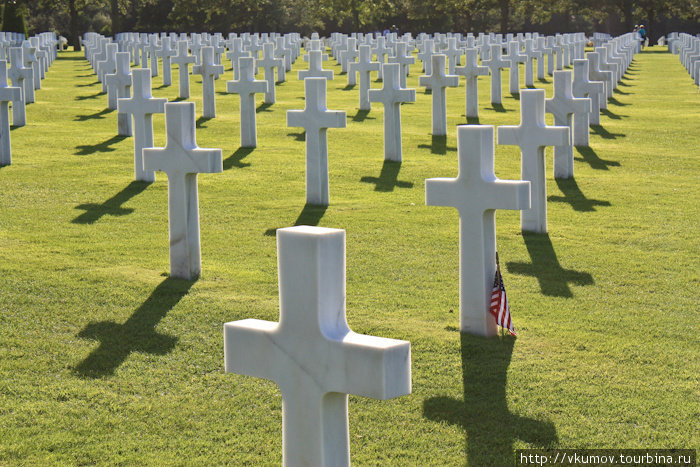 Американское военное кладбище. Мемориал Кольвиль-сюр-Мер, Франция