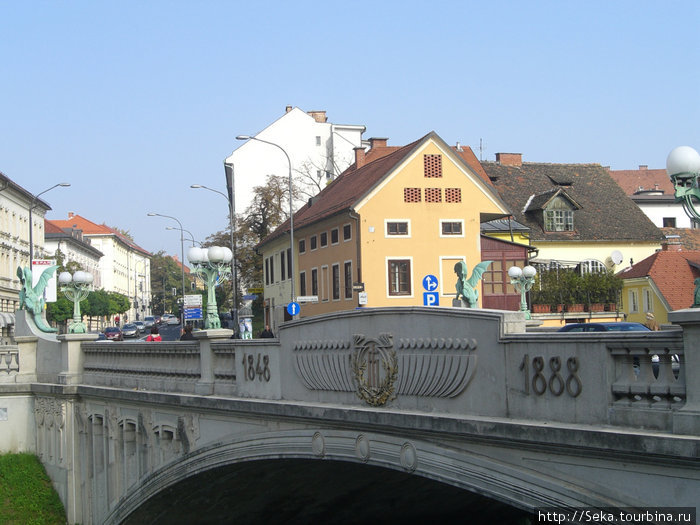 Драконов мост Любляна, Словения