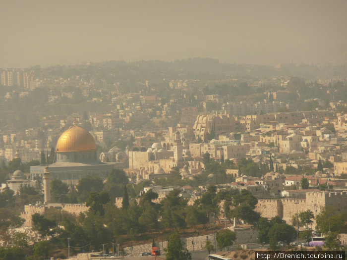 вид на Иерусалим со смотровой плошадки Иерусалим, Израиль