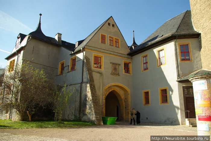 Городской замок, задний двор Веймар, Германия