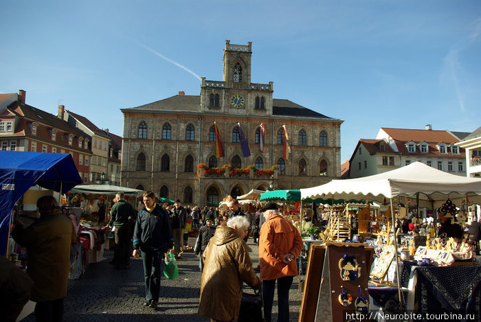 Рыночная площадь Веймар, Германия