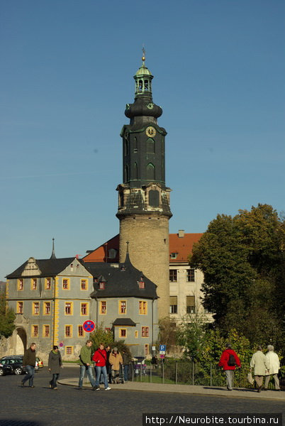 Городской замок в центре города Веймар, Германия