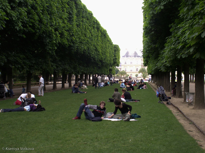 Люксембургский сад Париж, Франция
