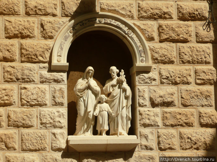 святое семейство: Мария, Иосиф и маленький исус (ешуа) Назарет, Израиль