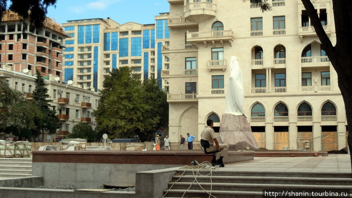 В центре города Баку, Азербайджан