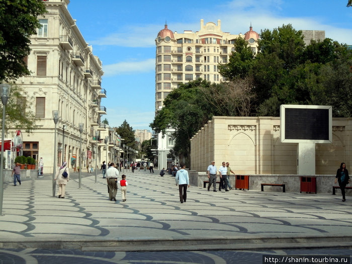 В центре Баку Баку, Азербайджан