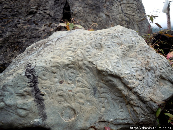 Камень с надписью Зона Гандаки, Непал