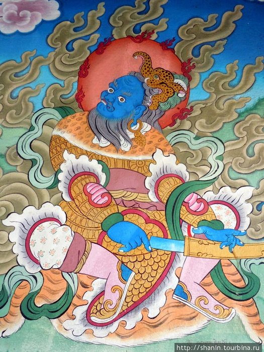 Божество на стене Чаме, Непал