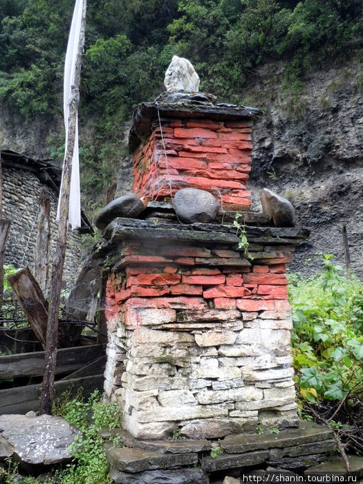 Крашенная ступа Чаме, Непал