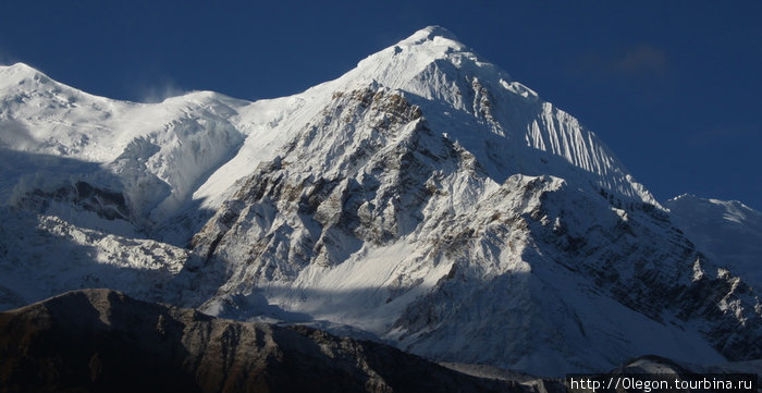 Имею виды красивых гор Зона Гандаки, Непал