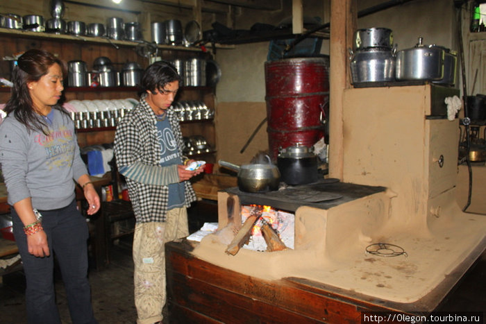 Кухня гостиницы Зона Гандаки, Непал