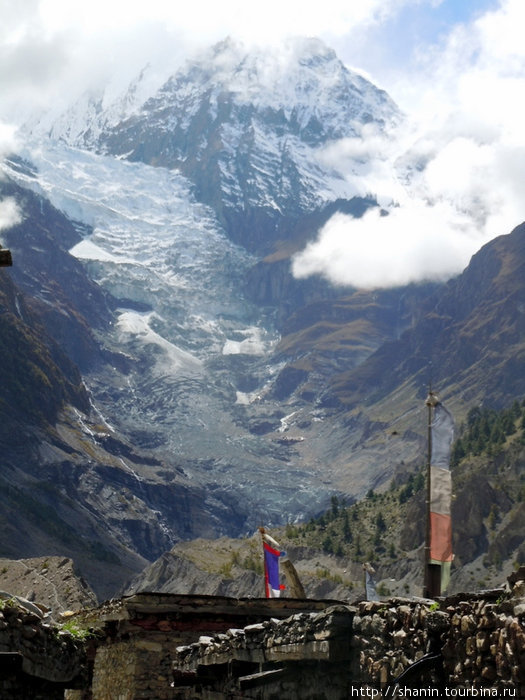 Вид из Мананга Мананг, Непал
