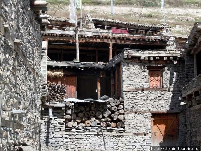 Старые дома в Мананге Мананг, Непал
