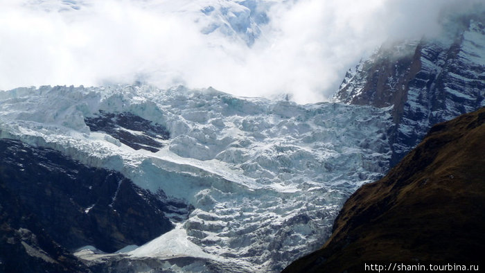 Ледник на Аннапурне Национальный парк Аннапурны, Непал