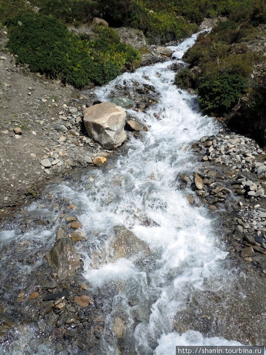 Река в горах Зона Гандаки, Непал