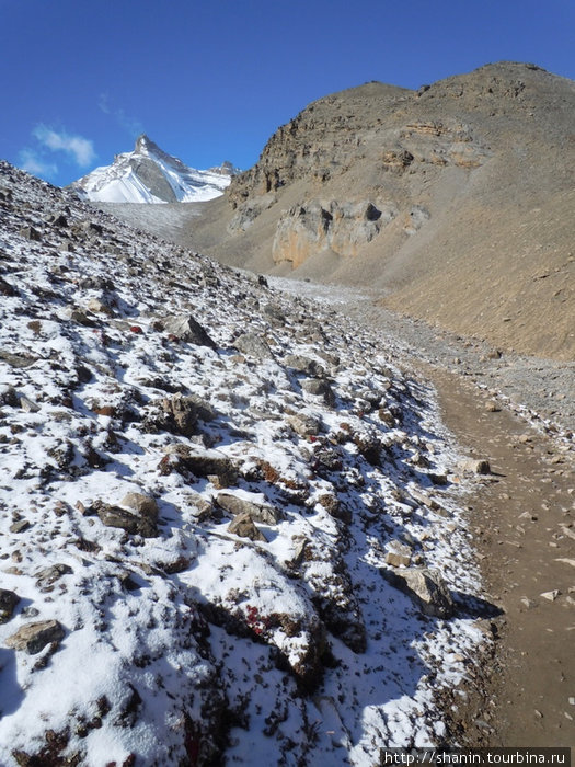 Тропа по снегу Зона Гандаки, Непал