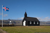 Одна их самых старых церквей Исландии, поселок Budhir!