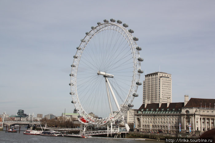 Колесо обозрения London Eye Лондон, Великобритания