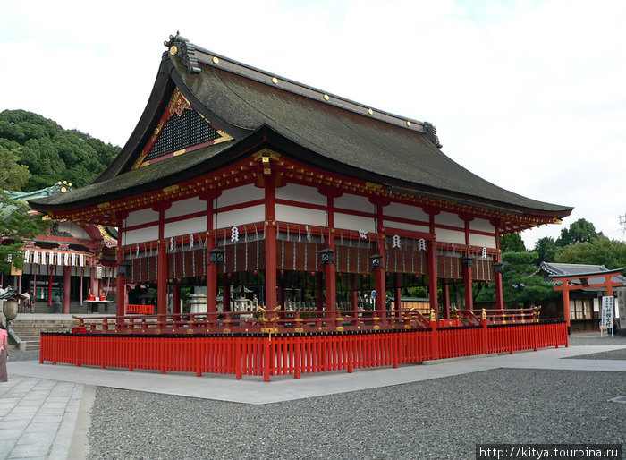 В святилище Хэйан Киото, Япония
