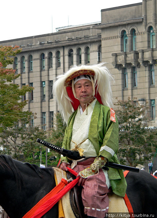 Участник парада Дзидай мацури Киото, Япония