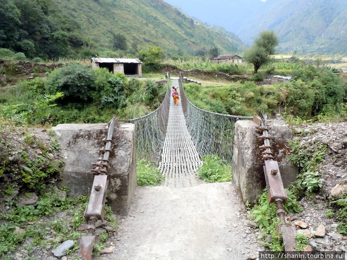 Подвесной мост Зона Дхавалагири, Непал