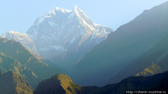 Гималаи — вид из Татопани Зона Дхавалагири, Непал