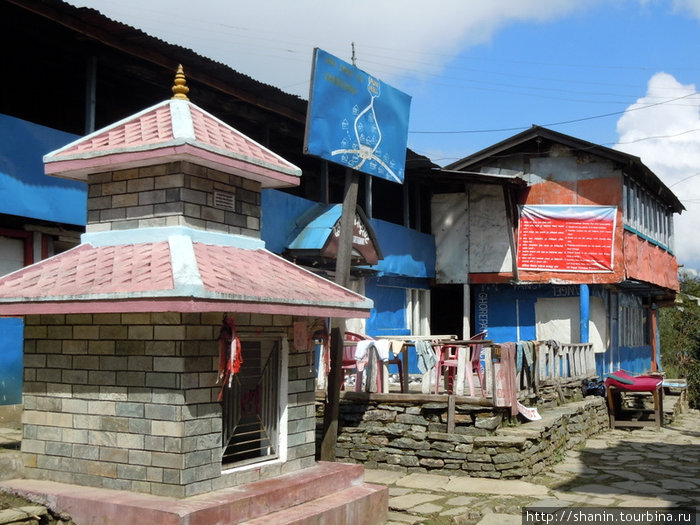 Деревня с видом на Гималаи Зона Дхавалагири, Непал