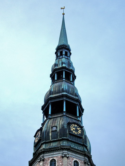 Рига с высоты церкви Святого Петра Рига, Латвия