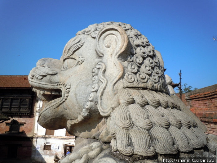 Голова льва Бхактапур, Непал