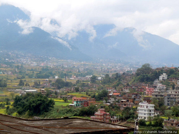 Вид из храма на долину Катманду Киртипур, Непал