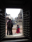 Вид на площадь Дурбар из двери Патанского музея