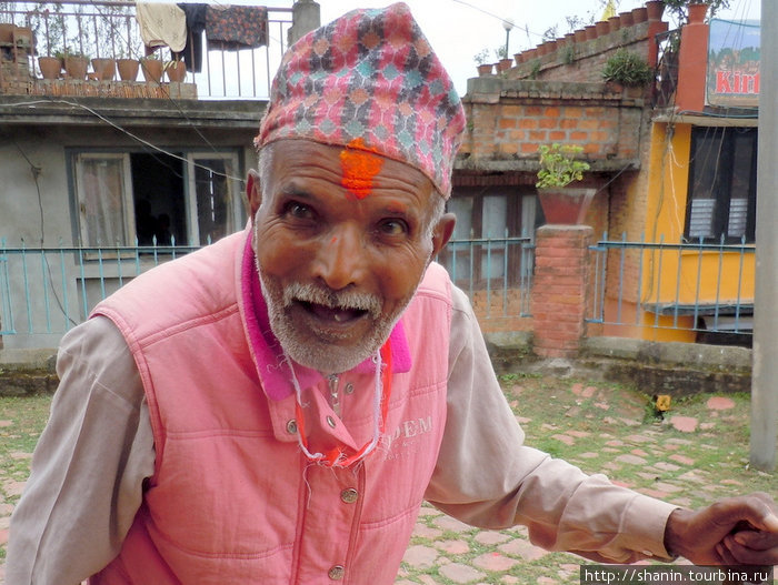 Житель долины Катманду на празднике Непал