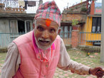 Житель долины Катманду на празднике
