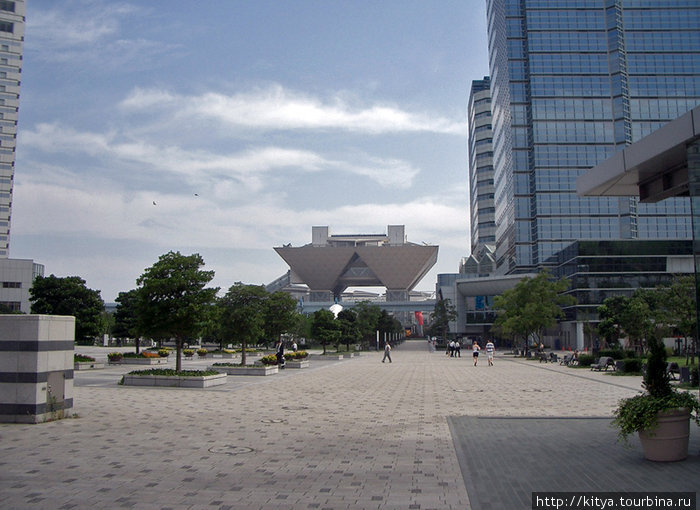 Вид на здание Токийского международного выставочного центра Токио, Япония