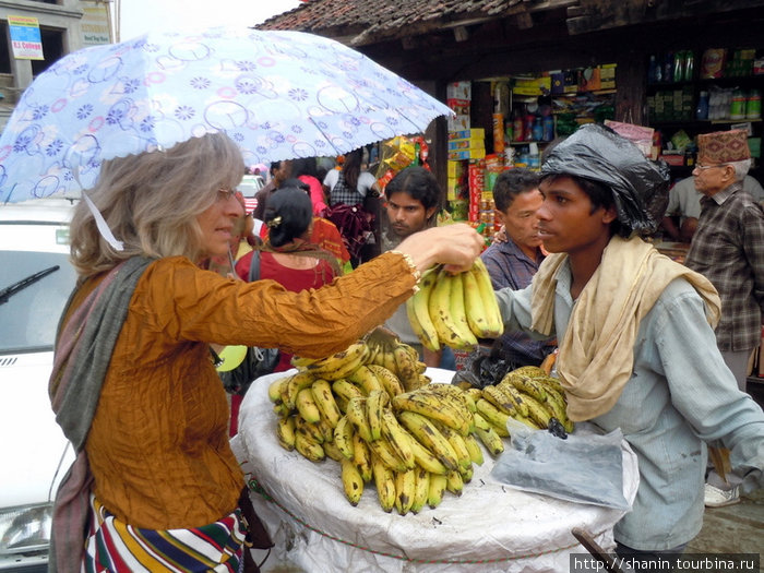Бананы на площади Дурбар в Катманду Непал