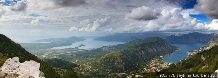 Самая высокая точка над бухтой, доступная на автомобиле Область Котор, Черногория