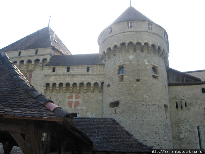 Шильонский замок - экстерьер Монтрё, Швейцария