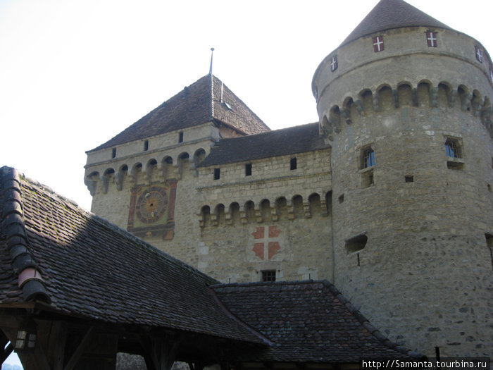 Шильонский замок - экстерьер Монтрё, Швейцария