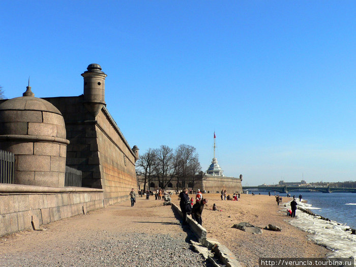 Петропавловская крепость, где был заключен писатель. Санкт-Петербург, Россия