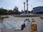 Шахматный городок — изобретение
Президента Калмыкии Кирсана Илюмжинова,
находится на окраине Элисты