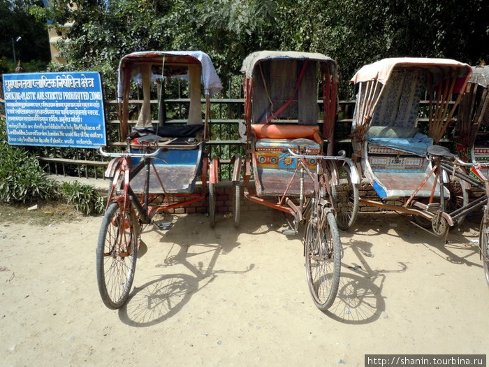Стоянка велорикшей Лумбини, Непал