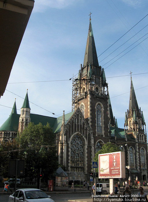 Бывший костел Св.Елизаветы, теперь это греко-католическая церковь Св. Ольги и Елизаветы. Львов, Украина