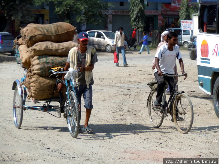 Велорикша с картошкой Лумбини, Непал